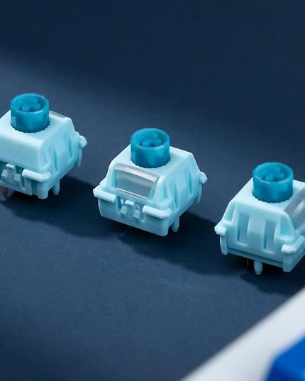 WS BigLucky Keyboard Switches: 5 Pins Mechanical Click Linear Tactile Switches Factory Pre Lubed Key Switch for MX Mechanical Keyboard 12Pcs (Multicolor)
