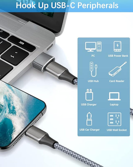 Elebase Samgsung S25 USB to USBC Adapter with Type C OTG Adaptor 4P,USBA Male to C Female Converter for Galaxy S24 S23 Plus Ultra FE,Z Fold Flip 7 6,Galaxy Tab S10 S9,Google Pixel 9 8,AirPods 4