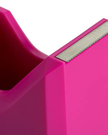 JAM PAPER Colorful Desk Tape Dispensers - Pink - Sold Individually