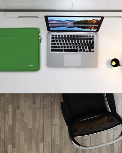 Laptop Sleeve 15.6 inch, Laptop Case Shockproof Protective Notebook Bag with Accessory Pocket, Briefcase Carrying Computer Sleeve for 15.6" HP, ASUS, Dell, Lenovo, Acer -Green