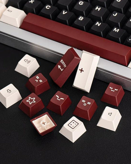 Sumgsn Keycaps 163 Keys Cherry Profile Doubleshot Rome Keycap Set Fit for Alice Keyboard 61/64/87/104/108 Cherry Mx Switches Mechanical Keyboard