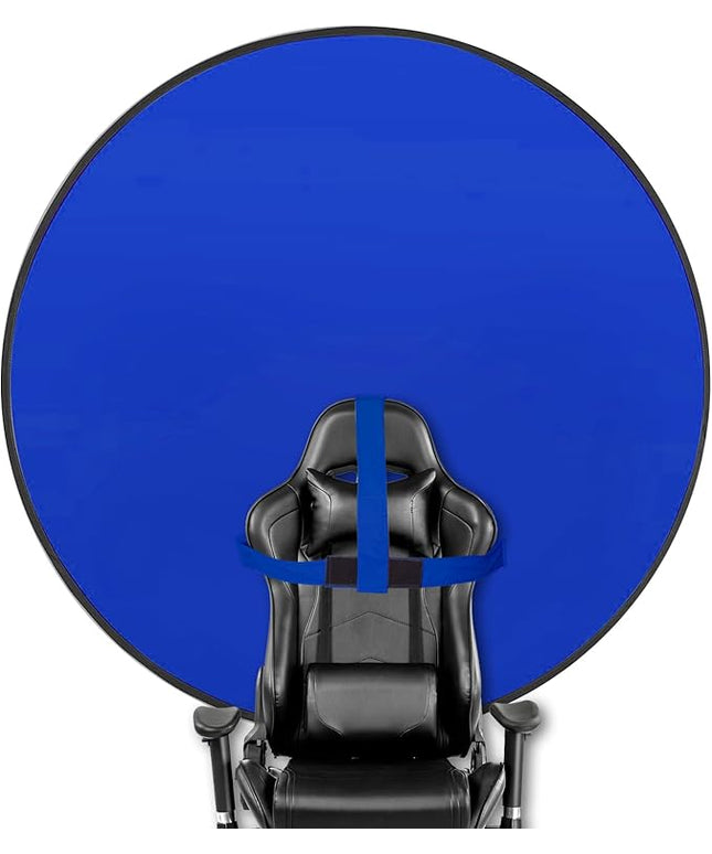 Portable Blue Screen Chair, 57 in BlueBackdrop with Stand Double Sided Foldable Screen Background, Chroma Key, Blue Backdrop for Chair Photography Streaming Gaming Photo Zoom Video Chats and Meeting