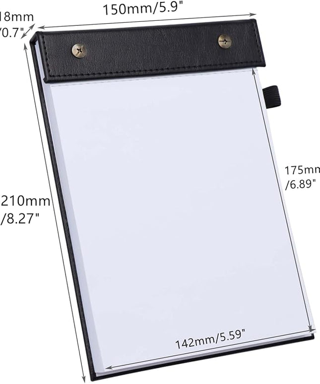 Mogoostry A5 Blank Planning Pads 5.9" x 8" Planner To Do List Memo Note Pads Screw Binding Writing Paperboard Notepad, 100 Sheets per Pack