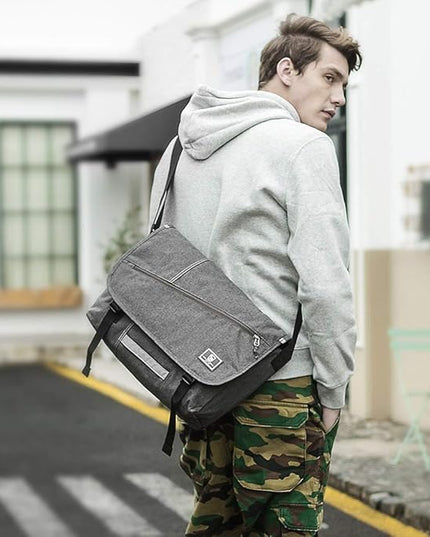 OIWAS Messenger Bag for Men, 15.6 Inch Laptop Crossbody Bags Women Casual Satchel Shoulder Bag College Travel Office Briefcase
