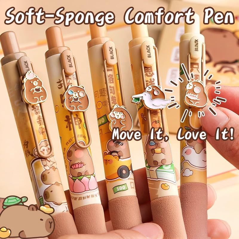 Melorumi Cute Capybara Pencil Case Kawaii Pouch Stationery Set Gifts For Girls Boys Kid Large Capacity Capibara Organizer School Supplies