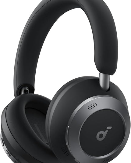 Soundcore Space One Pro, FlexiCurve Over-Ear Headphone, Adaptive Active Noise Cancelling Headphones Driven by 6 Mics, 60H Lossless Audio, Ultra-Fast Charging, Hi-Res Wireless, Comfortable Fit