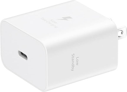 Samsung 45W Wall Charger Power Adapter, Cable Not Included, Super Fast Charging for Galaxy Phones, Tablets and USB Type C Devices, Low Standby Power Consumption, EP-T4511NWEGUS, White