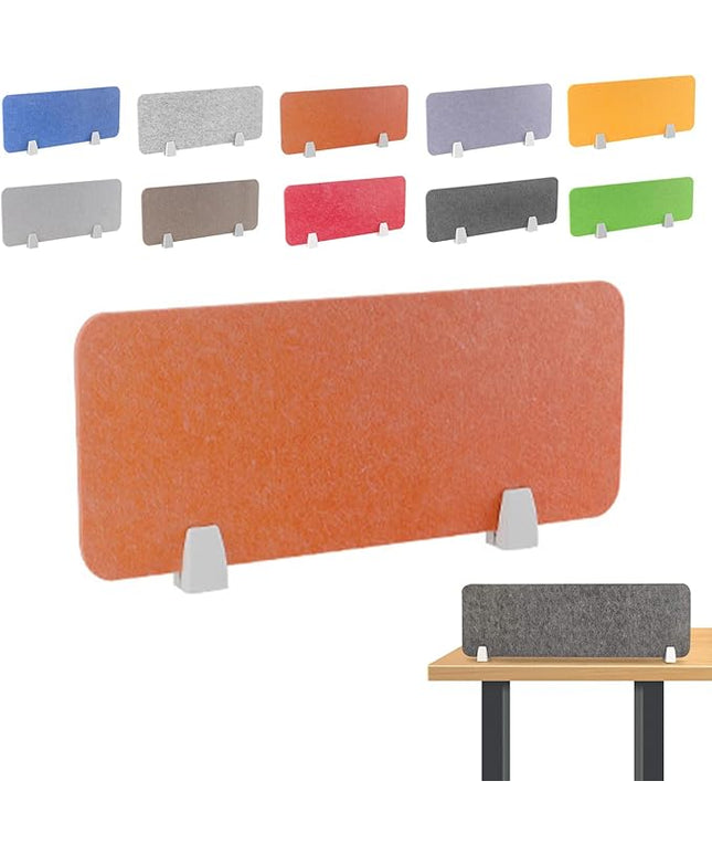 Felt-Covered Panels, soundproof Desk dividers, Removable Acoustic Desk partitions with Two Clips, Suitable for Installation as Privacy Screens in Offices, Studies, classrooms and Libraries. D 40x50cm