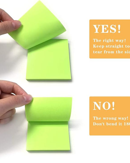 24 Pads Pop Up Sticky Notes 3x3 Refills Bright Colors Self-Stick Notes Pads Super Adhesive Sticky Notes Great Value Pack