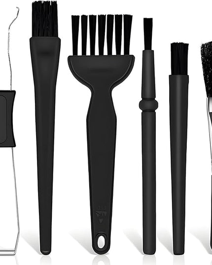 6PCS Keyboard Brush Cleaner Kit with Keycap Puller & Switch Puller, PP Handle Nylon Small Space Dust Removal Anti Static Brush for Computer Keyboard Electrical Appliance Seam Motherboard Camera
