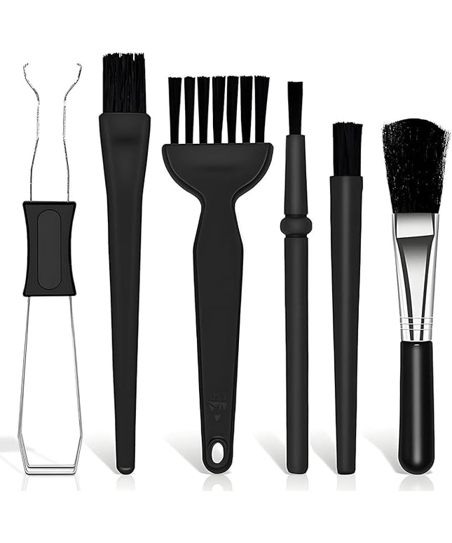 6PCS Keyboard Brush Cleaner Kit with Keycap Puller & Switch Puller, PP Handle Nylon Small Space Dust Removal Anti Static Brush for Computer Keyboard Electrical Appliance Seam Motherboard Camera