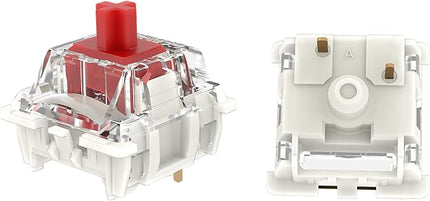 Gateron G Pro 3.0 Red Keyboard Switches,Linear Pre-lubed 3-pin RGB 45gf for Gaming Mechanical Keyboard(Red,45PCS)