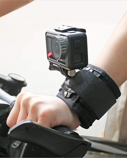 Wrist Strap Mount, 360° Rotating Arm Mount Strap Compatible with GoPro Hero 13/12/11/10/9/8/7//6/5 Black,DJI Action 6/5 pro/4/3,Insta 360 ONE R,AKASO/Campark and More Action Cameras