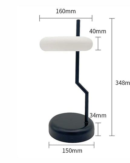 Small Bedside Table Lamp for Bedroom, Touch Control Nightstand Light, Dimmable Desk Fixture with Outlet, Modern Farmhouse Style for Reading, Living Room, Office, Home Decor (2-Pack)