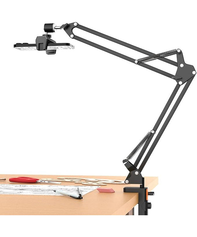 UBeesize Overhead Phone Mount, Flexible Webcam Arm with Phone Holder and Ball Head, Overhead Tripod for Phone Drawing Live Streaming Cooking Flat Photography