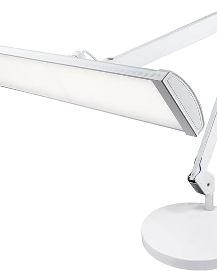 Neatfi 3,500 Lumens Ultra Task Lamp, 26 Inches Metal Lamp, Dimmable, 45W, 270 Pcs SMD LEDs, Desk Light for Home, Office (Non-CCT with Base, White)