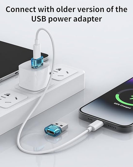 20Packs USB C to USB Male Adapter,USBA to Type C Super Fast Charging Transfer and OTG Function, USBA to C Adapter Compatible with iPhone15/16/17 Plus Pro Max/iPad Pro Air 4 Mini 6 Almost USB Devices