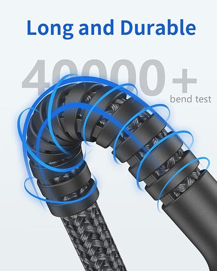 USB C to USB C Cable 6FT, USB Type C Fast Charging Cable 2Pack USB C Cable Nylon Braided USBC iPhone Charger Cord Compatible with iPhone 17/16/15/Pro Max, Sam-sung Galaxy S23, LG and More USB-C Device