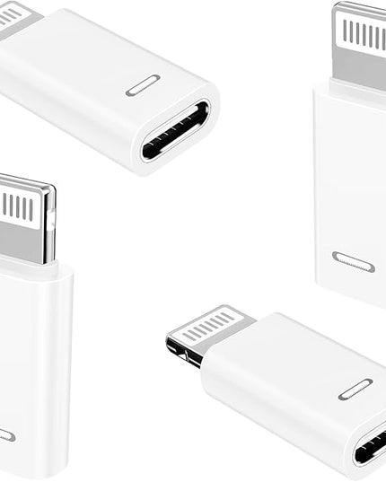 [Apple MFi Certified] USB C to Lightning Adapter, Stuffcool 4Pack Lightning Male to USB C Female Digital Converter 20W Type C Fast Charging Connector for iPhone 14 13 12 11 Pro XS XR X SE iPad Airpods