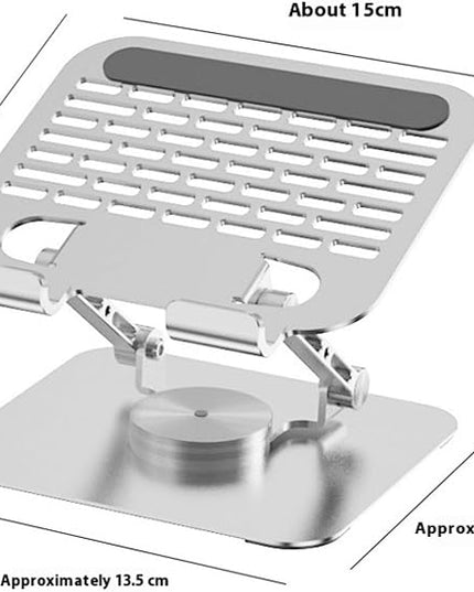 Tablet Holder Stand 360 Degree Rotatable Portable Foldable Desktop Bracket for Laptop Desktop Heat Dissipation Notebook