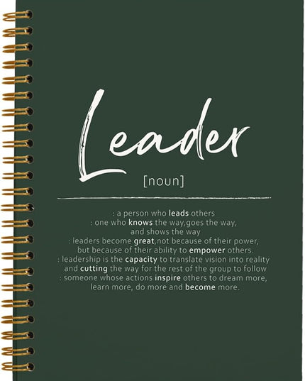 OXW Leadership Gifts Notebook Journal, Leader Gifts for Women Men, Office Notebook for Work, Thank You Gifts for Leader Mentor Boss Supervisor, Dark Green Spiral Notebook 5.5 x 8.3