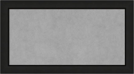 Amanti Art Black Framed Magnetic Board 15x27 Small Vision Board for use with Magnets, 100% Metal Sheet to Display Items as Office Decor or for Home Organization in mudroom, Kitchen or Kids Room