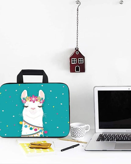 AMARY 11.6" 12" inch Laptop Handle Bag Neoprene Notebook Carrying Pouch Chromebook Sleeve Ultrabook Case Tablet Cover Fit Apple MacBook Air HP DELL Lenovo Asus Samsung (Alpaca)