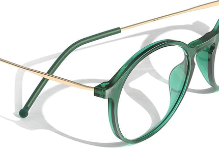 VISOONE Round Lightweight Blue Light Blocking Glasses Women Men Fashion Cute Thin Eyewear Niko