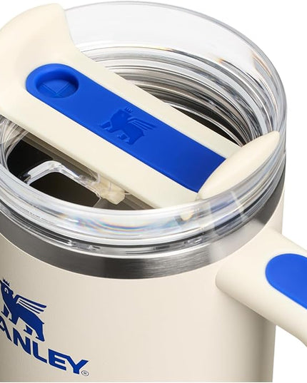 STANLEY Quencher H2.0 Tumbler with Handle and Straw 30 oz | Flowstate 3-Position Lid | Cup Holder Compatible for Travel | Insulated Stainless Steel Cup | BPA-Free | Cream Royal