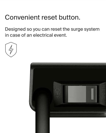 Belkin Power Strip Surge Protector with 6 AC Multiple Outlets - Flat Rotating Plug, 6 ft Long Heavy-Duty Extension Cord for Home, Office, Travel, Computer Desktop & Charging Brick (600 Joules) 3PK