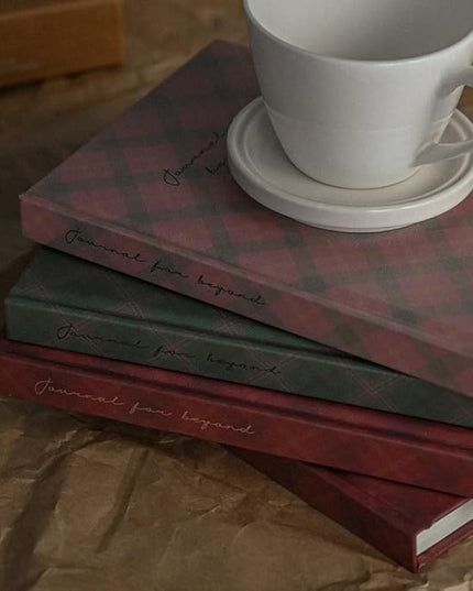 Monolike Journal For Beyond Check Hardcover Lined Notebook Series. 2, Pink - Hardcover, Academic, Journal, Diary, 192pages