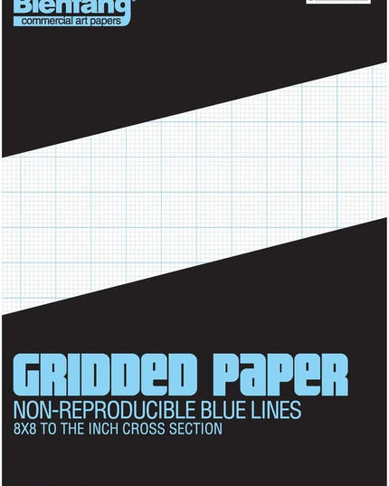 Bienfang Designer Grid Paper Pad, 8x8 Cross Section, 11 x 17 inches, 50 sheets