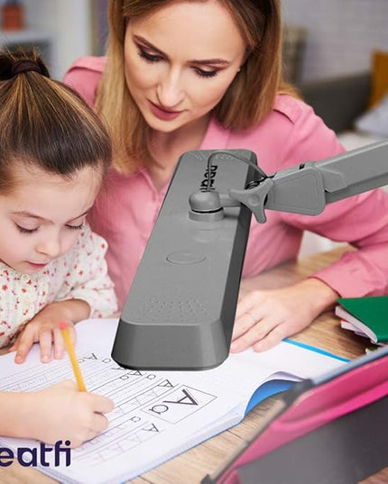 Neatfi XL 2,500 Lumens LED Task Lamp, 22 Inches Wide, 30W, 162 Pcs SMD LED, Eye-Caring, Desk Light with Clamp for Home, Office, and Study Room (Non-CCT, Silver)