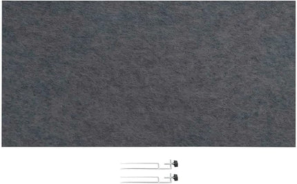VERSARE SoundSorb Desktop Privacy Panels | Noise Dampening Modesty Panels for Desks | Edge Clip Mounts | PET Material | 48" x 24" Dark Gray Panels with Edge Clips
