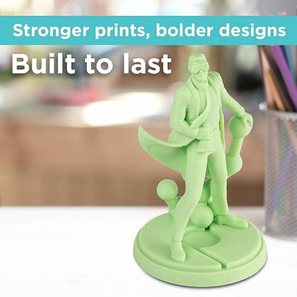 Polymaker PLA PRO Filament 1.75mm 1kg, Tough & High Rigidity Light Green 3D Printing Filament, PolyLite PLA PRO 3D Printer Filament 1.75mm, Print with Most 3D Printers