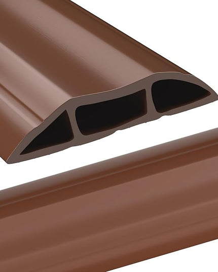 AGPTEK Heavy Duty Floor Cable Cover Cable Protector, 6.5 Ft Floor Cord Protector 3 Channels Floor Cord Cover (Mid Channel 0.93") Contains Cords, Cables and Wires, Good for Office, Home, or Outdoor