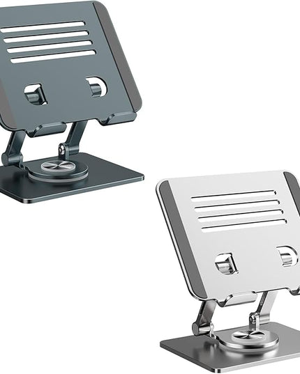 Ywmsfl Tablet Holder Stand 360 Degree Rotatable Portable Foldable Desktop Bracket for Tablet Laptop Desktop Holder Secure Desk Mount