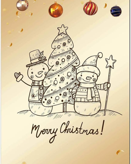 DUGUTUL Premium Festive Christmas Stationery Set Spread Holiday Joy, 48 Sheets, 8.5 x 11 Inches, 100gsm, Perfect for Personalized Gifts and Add Holiday Magic to Your Messages (G)