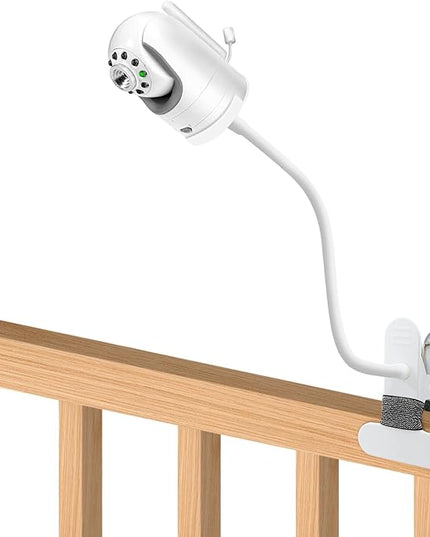 Flexible Clip clamp Mount Compatible with Infant Optics DXR-8 and DXR-8 PRO Video Baby Monitor Camera 15.7 inches Flexible Long Gooseneck Arm, Baby Monitors Holder for Crib Baby Camera Stand