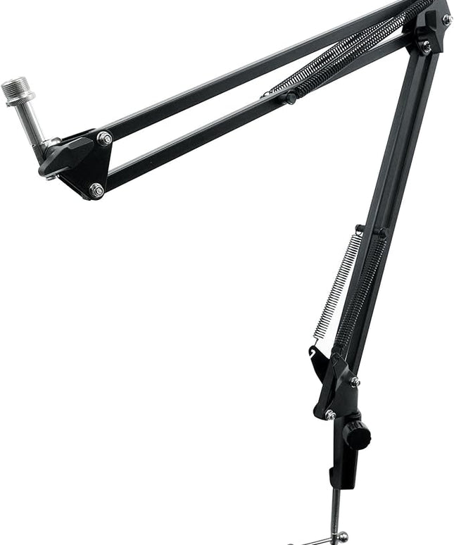 Rockville Microphone Boom Arm Studio Podcast USB Mic Stand+Desk Clamp (30")