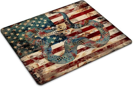 Square Mouse Pad Colorful Mythical Dragon and National Flag-3,Gaming Mouse Pads for Desk,Soft Computer Waterproof Non-Slip Mouse Mat