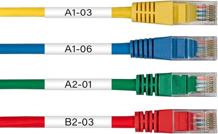 Compatible for Dymo 18053 Heat Shrink Tubes 9mm Label Tape for Wires Cables 3/8 Inch x 4.9 ft Used in Rhino Pro 3000, 4200, 5200, 5000, 6000 Industrial Label Makers, Black on White, 2 Pack