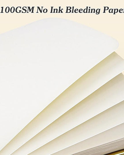 Blank Spiral Notebook: Sketch Book 8.5" X 11", Hardcover Sketchbook, 300 Pages Leather Unlined Notebook for Women Men,100GSM Thick Paper Journal, A4 Large Art Sketchbook for Drawing Work, Light Blue