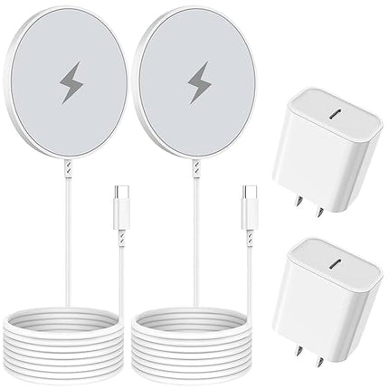 [Apple MFi Certified] Magnetic Wireless Charger for iPhone 16 Pro Max/16 Pro/15/14/13/12/Plus/AirPods 3/2/Pro 2, 6FT Magnet Charge for Apple Mag-Safe Charger Fast Wireless Charging, 2Pack