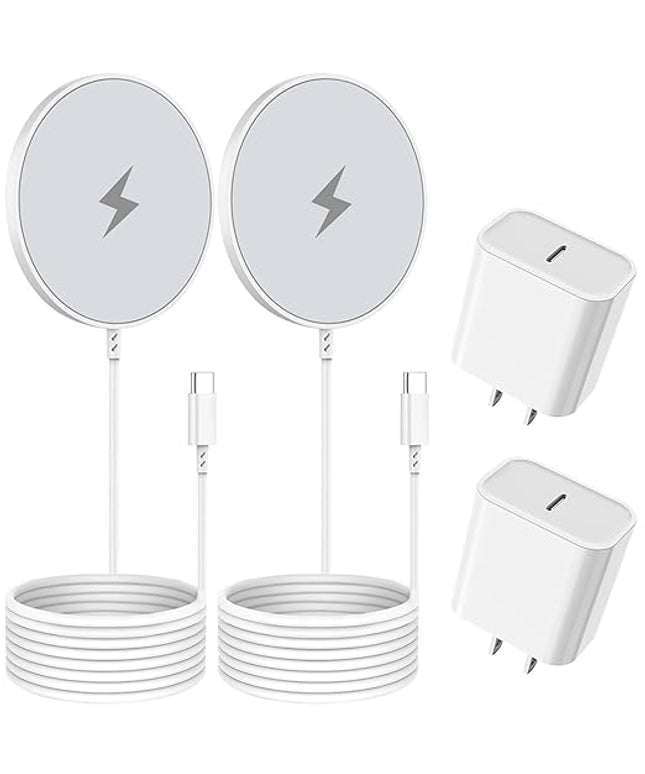 [Apple MFi Certified] Magnetic Wireless Charger for iPhone 16 Pro Max/16 Pro/15/14/13/12/Plus/AirPods 3/2/Pro 2, 6FT Magnet Charge for Apple Mag-Safe Charger Fast Wireless Charging, 2Pack