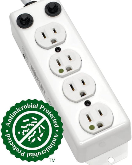 Tripp Lite Safe-IT Medical-Grade Power Strip, 4 15A Hospital-Grade Outlets, 2ft. Cord, UL 1363A (PS-402-HG-OEM)
