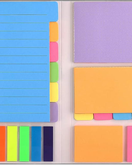 Sticky Notes Set, Post Self-Stick Notes Pads for Journaling Notebook Planner Study, Office Supplies College Essentials Back to School Supplies for High School Students Teen Girl Gifts Preppy Stuff