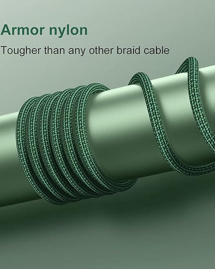 PRAKIE USB C to Lightning Cable 6FT 2Pack USB-C Fast Charger Cable Mfi Certified Type C to Lightning Cord USBC for iPhone 13 12 11 Pro Max Mini X XS XR 8 Plus 10 SE iPad 8th (Green)