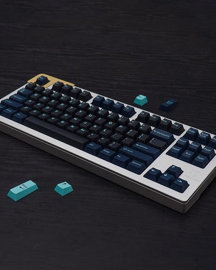 Sumgsn 172 Keys Double Shot Keycaps Cherry Profile Hammerhead Dark Keycap Set Fit for Alice Keyboard 61/64/87/104/108 Cherry MX Switches ISO ANSI Layout Mechanical Keyboard