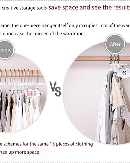 Multi-Layer Clothes Hangers Blouse Tree Hangers 3 Pack 5 in 1 Non Slip Space Saving Stainless Steel Shirt Hangers Closet Organizer（3，Grey）